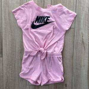 Girls Nike Pink Romper